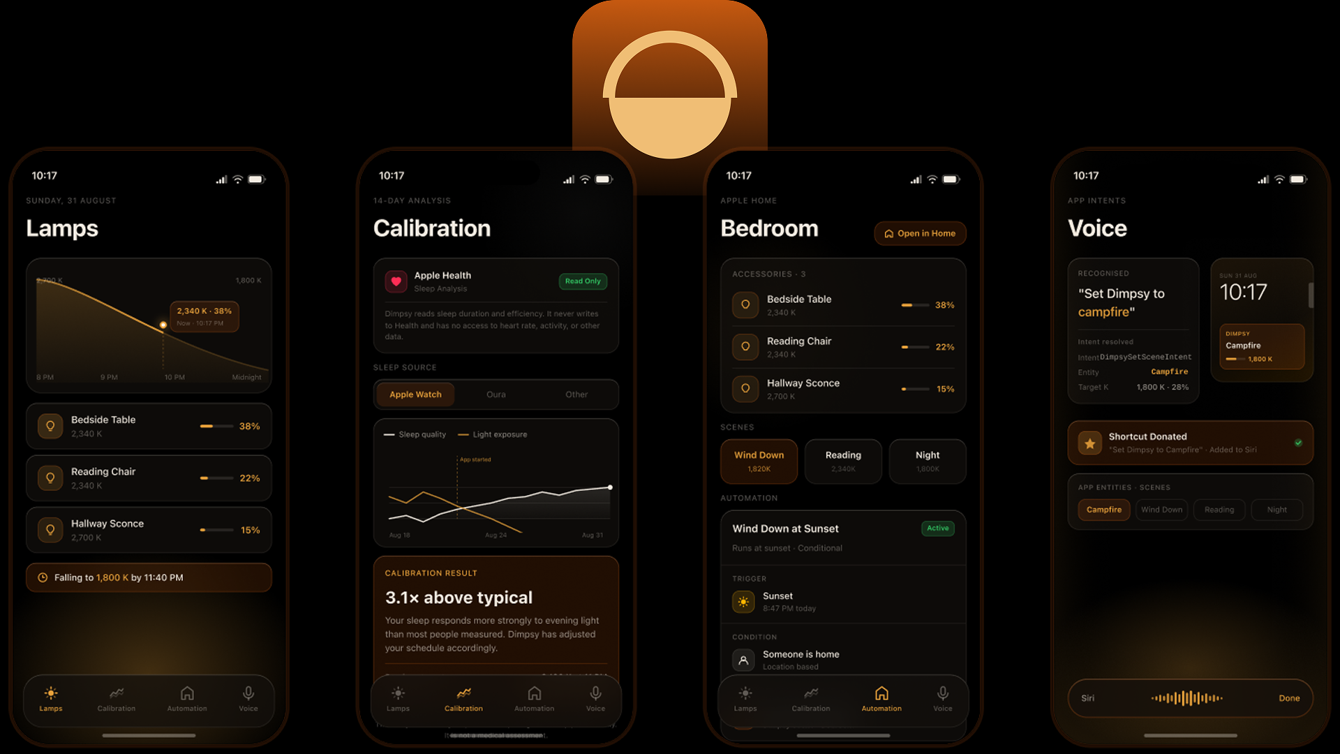 The Dimpsy app on iPhone