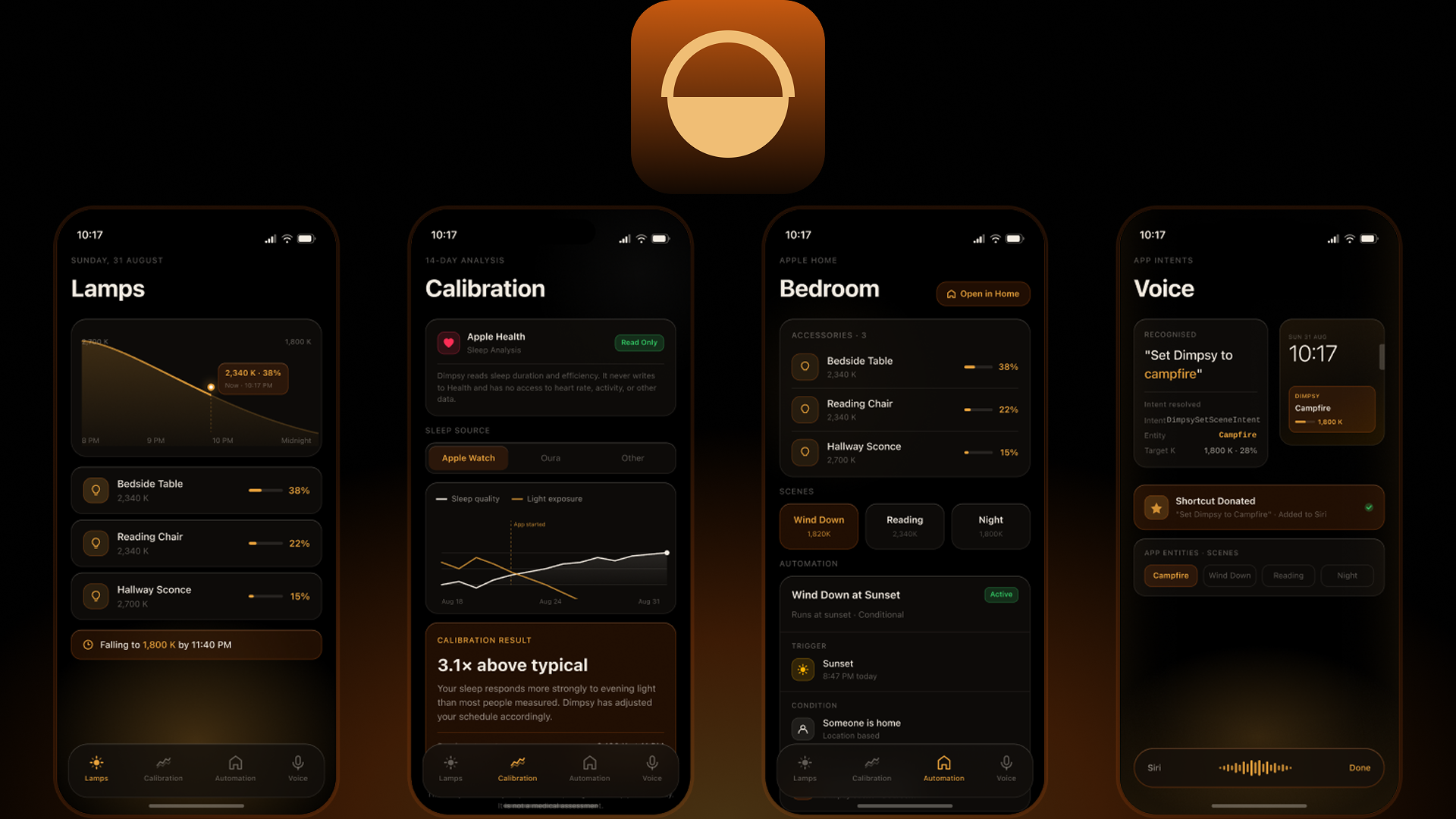The Dimpsy app on iPhone