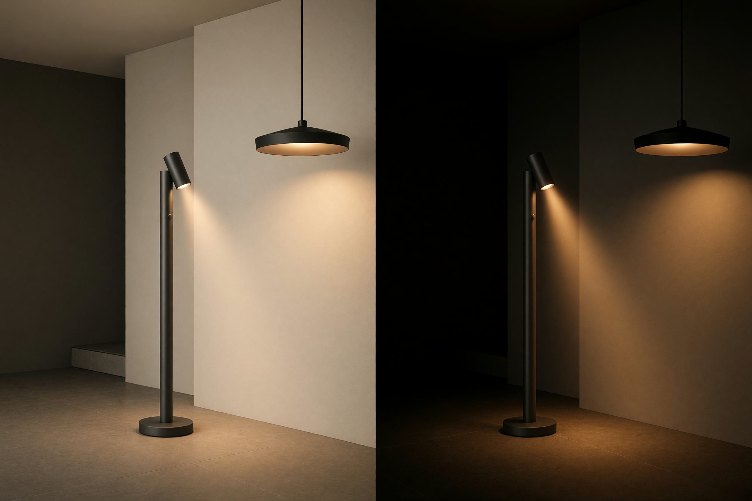 A room lit from the side